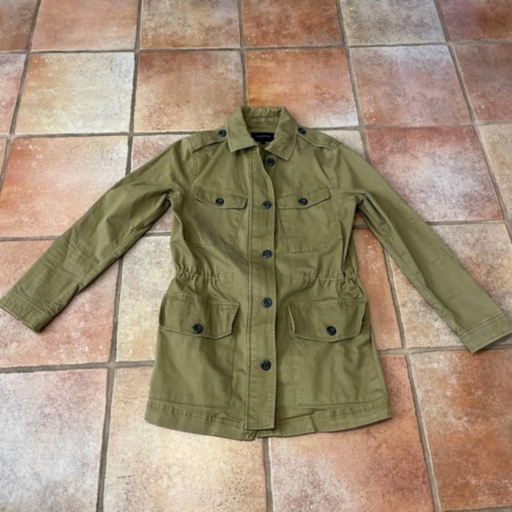 Banana republic for pocket military jacket in caper green size small